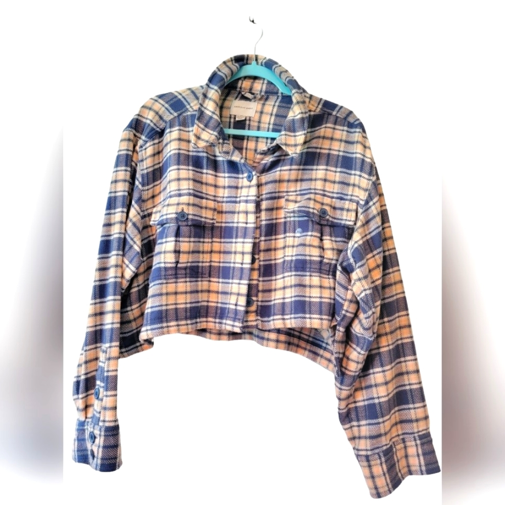 Cropped Plaid Jacket